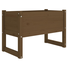 vidaXL mézbarna tömör fenyőfa növénytartó 78x40x52 cm (822120) kerti tárolás