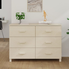 vidaXL mézbarna tömör fenyőfa tálalószekrény 113 x 40 x 80 cm bútor