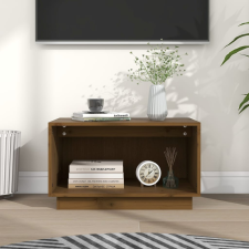 vidaXL mézbarna tömör fenyőfa TV-szekrény 60x35x35 cm bútor