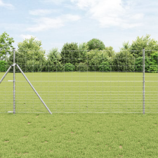 vidaXL Mező kerítés 1,2x25 m Horganyzott acél építőanyag