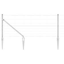 vidaXL mezőkerítés 0.8x25 m galvanizált acél (3351420) építőanyag