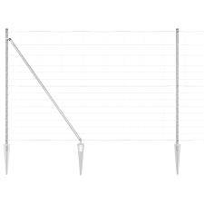 vidaXL Mezőkerítés 1.6x50 m Galvanizált Acél (3351466) építőanyag