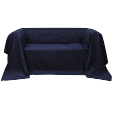 vidaXL Mikro szálas kanapé terítő / védőhuzat 140 x 210 cm sötétkék asztalterítő és szalvéta