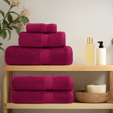 vidaXL Mikroszálas törölközők 2 pcs Bordeaux 15 x 21 cm Pamut lakástextília
