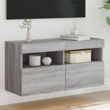 vidaXL Modern Fali TV Szekrény - Sonoma Szürke - 80x30x40 cm bútor