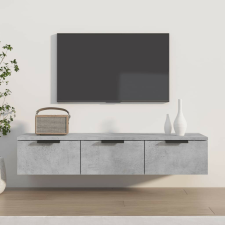 vidaXL Modern Faliszekrény - Beton Szürke - 3 Fiók - 102x30x20 cm bútor