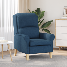 vidaXL Modern Karosszék Kék Szövet fa lábakkal Standard Tartós bútor