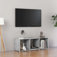 vidaXL Modern TV-szekrény/Polc - Betonszürke - 107x35x37 cm bútor