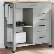 vidaXL MONZA tömör fenyőfa konyhai kocsi 84 x 40 x 90 cm bútor
