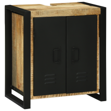 vidaXL Mosdószekrény 55x35x60 cm Tömör Fa Rusztikus Mangó (4016010) fürdőszoba bútor