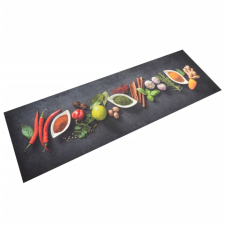 vidaXL mosható fűszermintás bársony konyhaszőnyeg 60x180 cm lakástextília