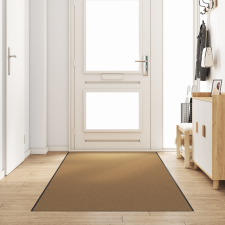 vidaXL Mosható Lábtörlő Krém 120x350 cm lakástextília