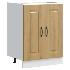 vidaXL Mosogató sljzat szekrény Kalmar kézműves tölgy 60x46x81,5 cm (853446) bútor