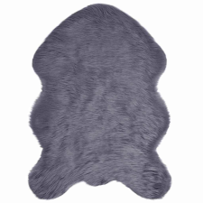 vidaXL Műbárány szőnyeg Antracit 60 x 90 cm Poliészter lakástextília