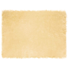 vidaXL Műbárány szőnyeg Krém 160 x 230 cm Poliészter lakástextília