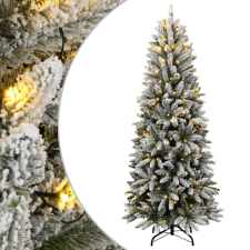 vidaXL műkarácsonyfa 150 LED-del és hóval 150 cm műfenyő