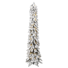vidaXL műkarácsonyfa hópehellyel 130 LED-del és 210 cm (357699) műfenyő