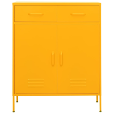 vidaXL mustársárga acél tárolószekrény 80 x 35 x 101,5 cm (336155) bútor