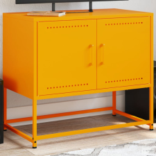 vidaXL Mustársárga acél TV-szekrény 68,5x39x60,5 cm bútor