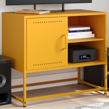 vidaXL Mustársárga acél TV-szekrény 68 x 39 x 60,5 cm bútor