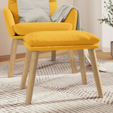 vidaXL mustársárga bársony lábzsámoly 45 x 29,5 x 39 cm bútor