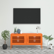 vidaXL narancssárga acél TV-szekrény 105 x 35 x 50 cm bútor