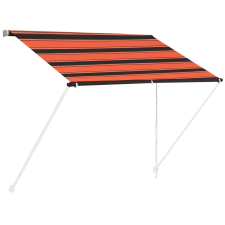 vidaXL narancssárga és barna feltekerhető napellenző 100 x 150 cm kerti bútor