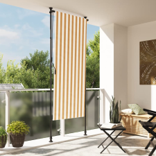 vidaXL narancssárga és fehér szövet és acél kültéri roló 120 x 270 cm lakástextília
