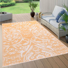 vidaXL narancssárga-fehér PP kültéri szőnyeg 80 x 150 cm lakástextília