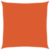 vidaXL narancssárga négyzet alakú HDPE napvitorla 160 g/m² 4,5x4,5 m (311662)
