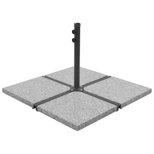 vidaXL Négyszögletes szürke gránit napernyőtalp, 25 kg kerti bútor