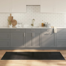 vidaXL négyszögletű fekete bambusz szőnyeg 70 x 200 cm lakástextília