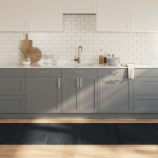 vidaXL Négyszögletű fekete bambusz szőnyeg 80 x 500 cm lakástextília