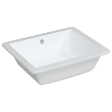 vidaXL négyszögletű kerámia fürdőszobai mosdókagyló 50x40,5x18,5 cm (153732) szaniter