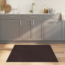 vidaXL négyszögletű sötétbarna bambusz szőnyeg 100 x 100 cm lakástextília