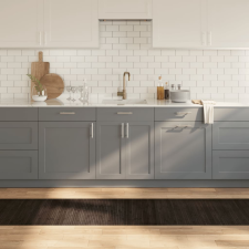 vidaXL négyszögletű sötétbarna bambusz szőnyeg 60 x 300 cm lakástextília