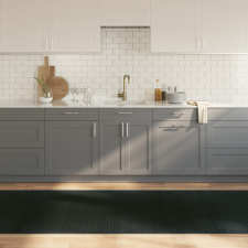 vidaXL négyszögletű szürke bambusz szőnyeg 100 x 400 cm lakástextília