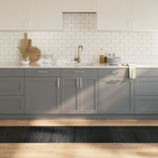 vidaXL négyszögletű szürke bambusz szőnyeg 60 x 300 cm lakástextília