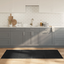 vidaXL négyszögletű szürke bambusz szőnyeg 80 x 200 cm lakástextília