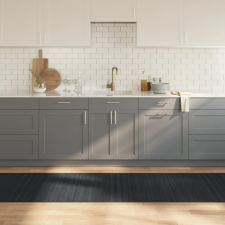 vidaXL négyszögletű szürke bambusz szőnyeg 80 x 500 cm lakástextília