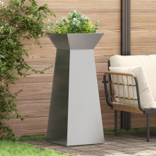 vidaXL Növényállvány Rozsdamentes acél 40 x 40 x 101 cm Tartós kerti tárolás