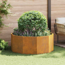 vidaXL Növénytartó Rozsdás 120 x 120 x 50 cm Időjárásálló acél kerti tárolás