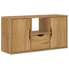 vidaXL ODDA tömörfa fenyőfa TV szekrény fiókkal 79x24x40,5 cm (4103605) bútor