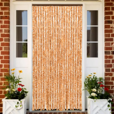 vidaXL Okkersárga és fehér zsenília rovarfüggöny 90 x 220 cm szúnyogháló