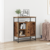 vidaXL Old Wood oldalbord 69x35x80 cm Mérnöki Fa és Acél