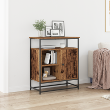 vidaXL Old Wood oldalbord 69x35x80 cm Mérnöki Fa és Acél bútor