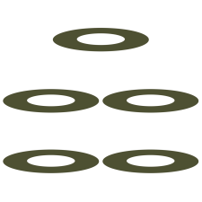 vidaXL Olívazöld virágcserép Olívazöld Műanyag Közepes Dekoratív Betétek (873669) kerti tárolás