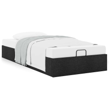 vidaXL Ottomán ágykeret matrac nélkül fekete 80x200 cm szövet (3310835) ágy és ágykellék