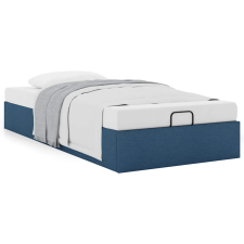 vidaXL Ottomán ágykeret matrac nélkül kék 100x200 cm anyagból (3310860) ágy és ágykellék
