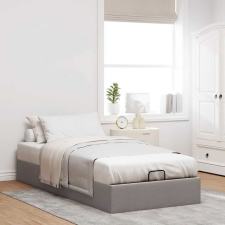 vidaXL Ottomán tópszínű szövet ágykeret matrac nélkül 100x200 cm ágy és ágykellék